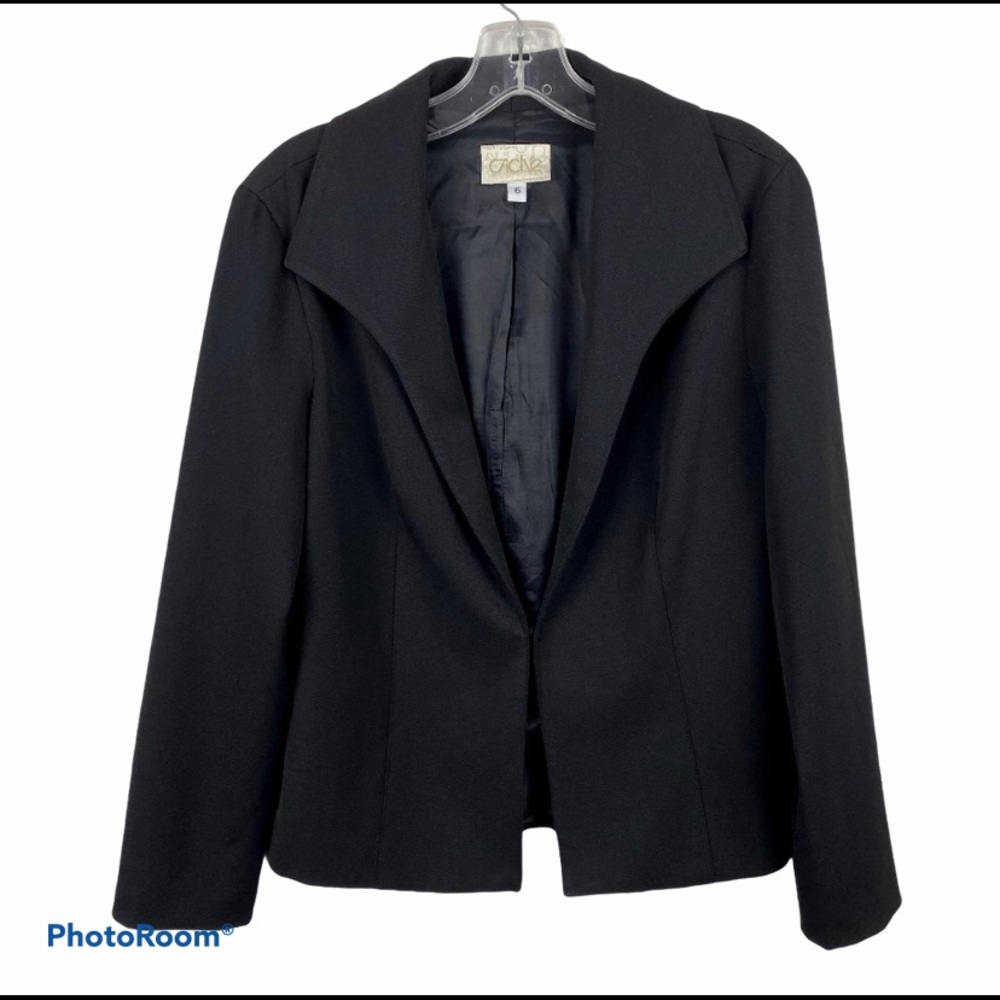 Cache black fully Lined Blazer Jacket size 6